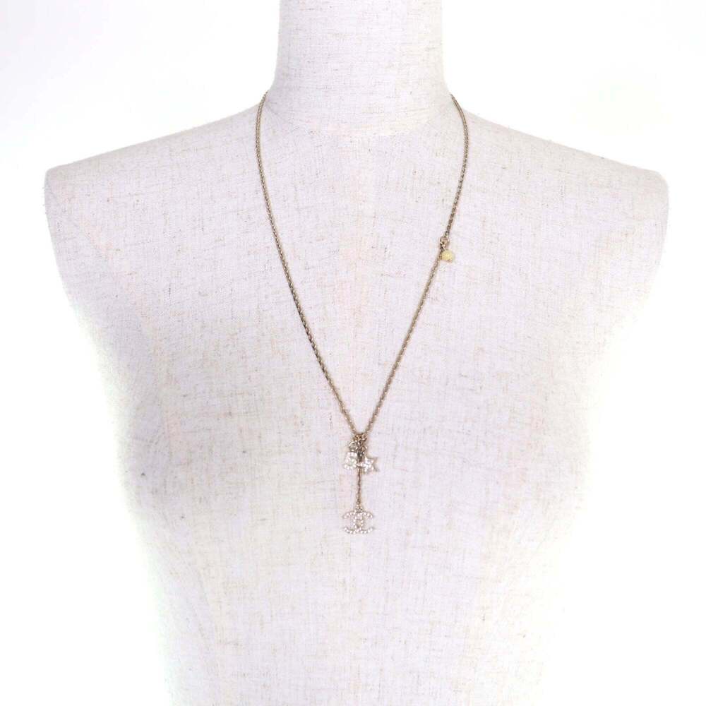 CHANEL Authentic Gold Logo Necklace - Picture 3 of 9